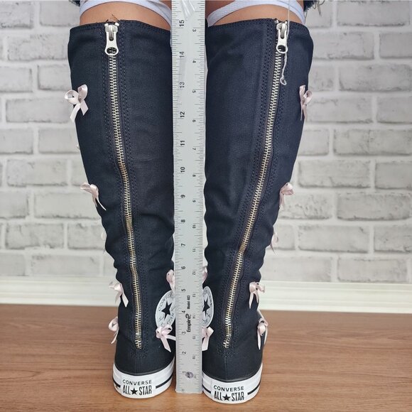 ⭐Chuck Taylor All Star XXHi Bows & Studs Knee Hi 8 Womens Boots Sneakers A17684C - Picture 6 of 11